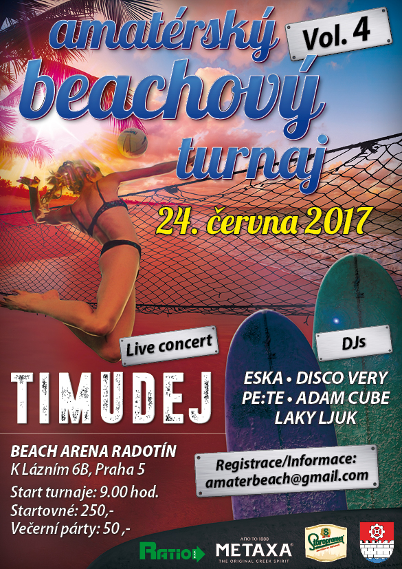 Beach turnaj 24.6.2017