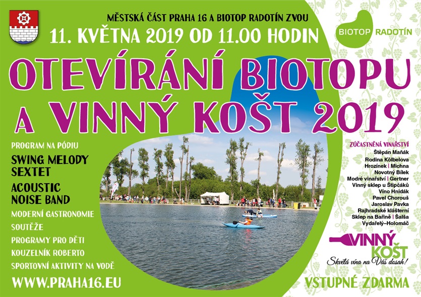 Plakát k akci Odemykání Biotopu 2019