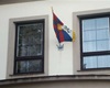 Vyvěšení tibetské vlajky 10.3.<br />foto: E. Souček