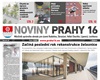 Titulní strana Novin Prahy 16 č. 1/2022