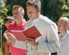 Svěcení kříže v urnovém háji v Radotíně, 19.7.2022