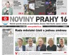 Titulní strana Novin Prahy 16, listopad 2022