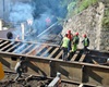 Bourání druhé poloviny železničního mostu u Horymírova náměstí, 2.9.2020