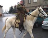 Horymír dorazil do Radotína na svém Šemíkovi - recesistická akce Letopisecké komise; 29.2.2008